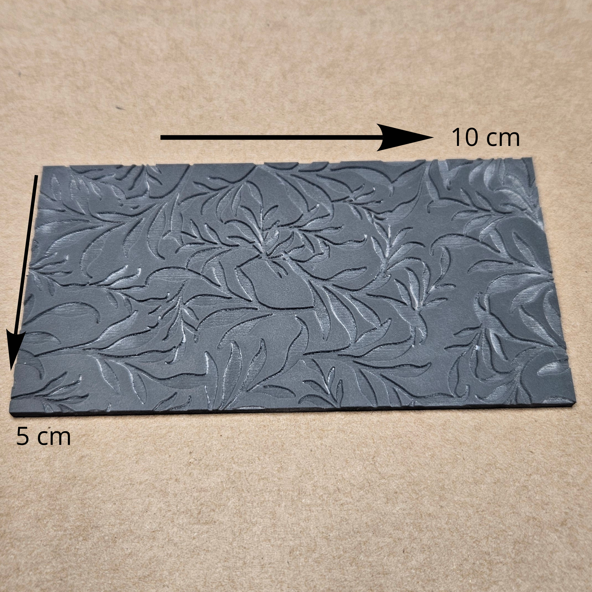motif végétal texture pâte polymère détail