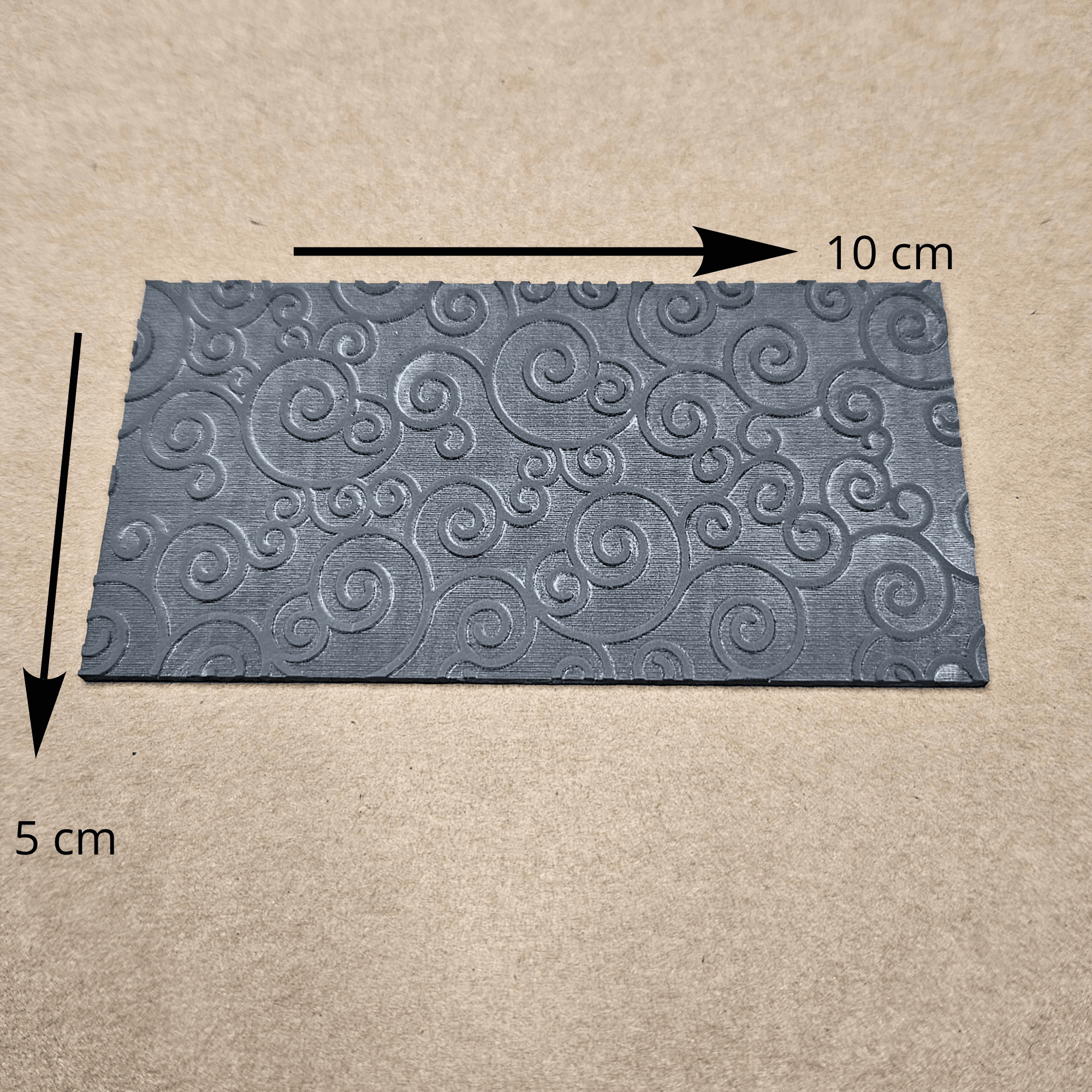 tampon volute texture pâte polymère