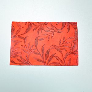 plaque feuillage polymer clay stencil