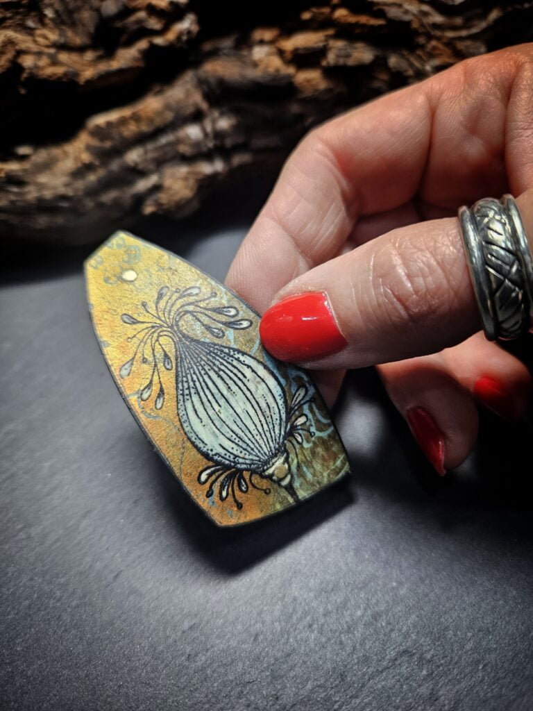Barrette artisanale réalisée entièrement à la main