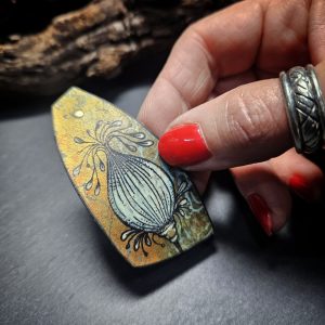 Barrette artisanale réalisée entièrement à la main