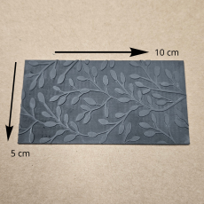 tampon pâte polymère motif bourgeons texture bijou