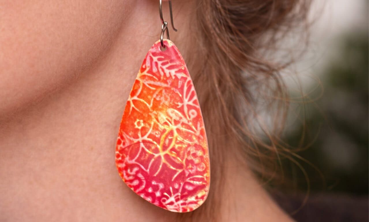 atelier boucles d'oreilles en pâte polymère