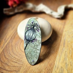 barrette artisanale pour cheveux épais