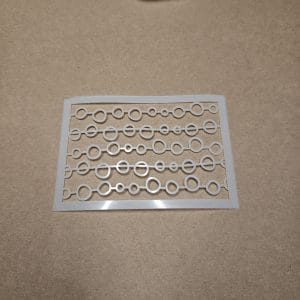 bulles en ligne pochoir bulles pour pâte polymère
