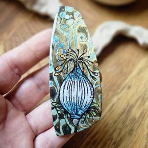 Barrette artisanale pour cheveux épais
