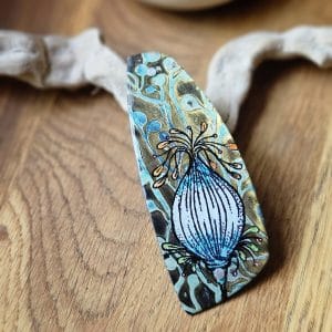 Barrette artisanale pour cheveux épais