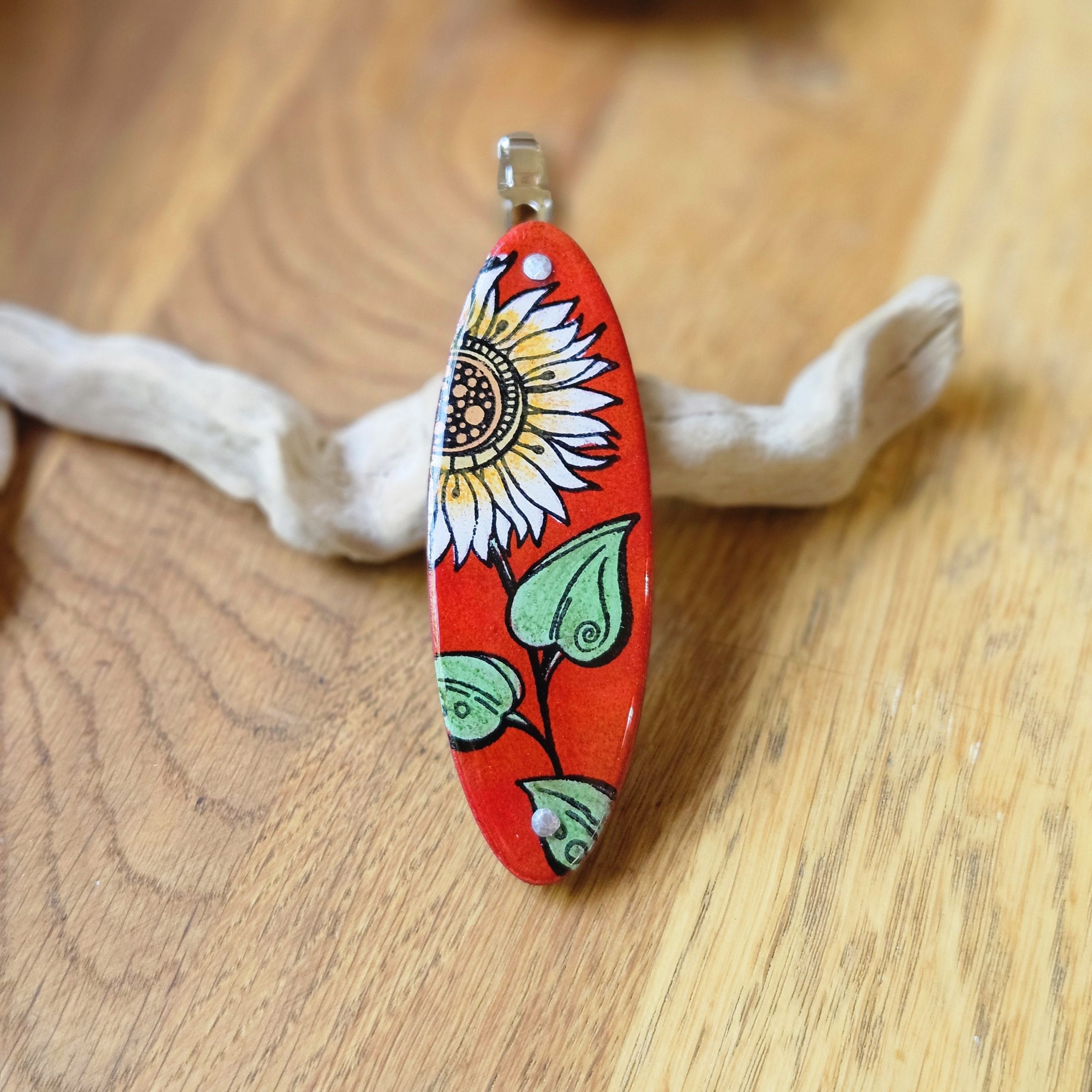barrette artisanale pour cheveux épais